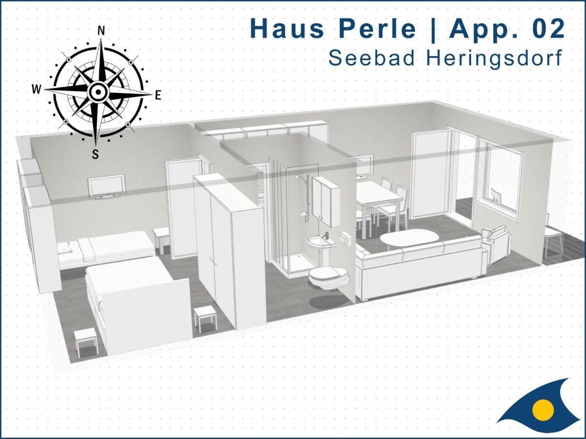 Haus Perle Whg 02 Apartment Heringsdorf  Bagian luar foto